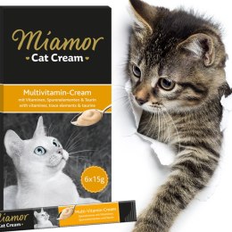 Miamor Cat Cream Multivitamin - paszteciki witaminy 6x15g Miamor