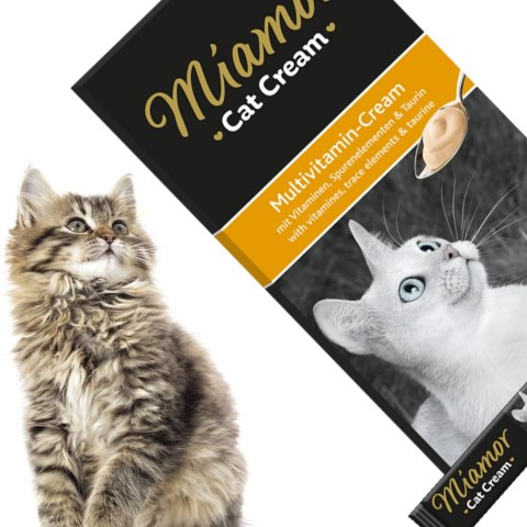 Miamor Cat Cream Multivitamin - paszteciki witaminy 6x15g Miamor