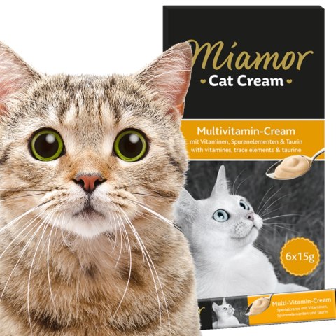 Miamor Cat Cream Multivitamin - paszteciki witaminy 6x15g Miamor
