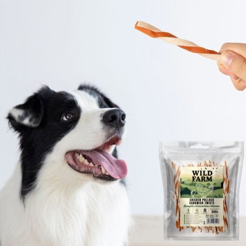 WILD FARM Kanapka Przysmak Dla Psa Z Kurczakiem I Dorszem 500G Wild Farm