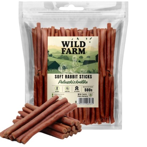 WILD FARM Paluszki Z Królika Przysmak Dla Psa 500G Wild Farm