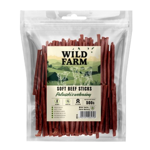 WILD FARM Paluszki Z Wołowiny Przysmak Dla Psa 500G Wild Farm