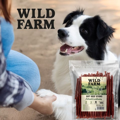 WILD FARM Paluszki Z Wołowiny Przysmak Dla Psa 500G Wild Farm