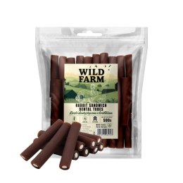WILD FARM Rurki Dentystyczne Z Królikiem Przysmak Dla Psa 500G Wild Farm