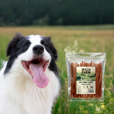 WILD FARM Stripsy Z Królika Przysmak Dla Psa 500G Wild Farm