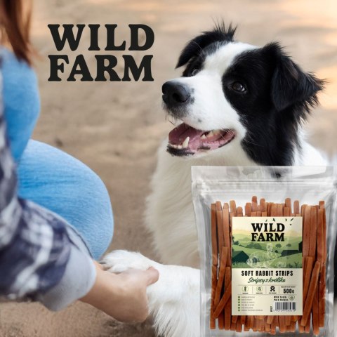 WILD FARM Stripsy Z Królika Przysmak Dla Psa 500G Wild Farm