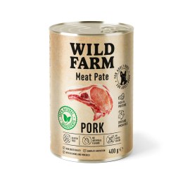 Wild Farm Pate Karma Mokra Dla Psów Wieprzowina 400g Wild Farm