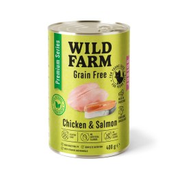 Wild Farm Premium Grain Free Karma Dla Kociąt Kurczak I Łosoś 400g Wild Farm