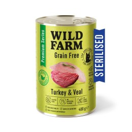 Wild Farm Premium Grain Free Karma Dla Kotów Sterylizowanych Indyk I Cielęcina 400g Wild Farm