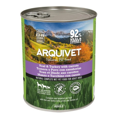 ARQUIVET mokra karma dla psa z cielęciną i indykiem 800g Arquivet