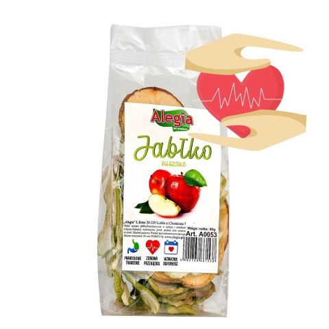 Alegia - Przysmak Jabłko suszone 60g Alegia