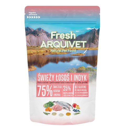 PRÓBKA ARQUIVET FRESH Półwilgotna karma dla psa łosoś z indykiem 100g Arquivet Fresh