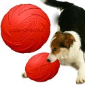 Pet Nova zabawka - dysk gumowy frisbee czerwony 15cm Aqua Nova
