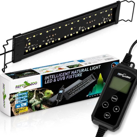 Repti-Zoo Natural Light LED UVB 12W - lampa automatyczna do terrarium 45cm Repti-Zoo