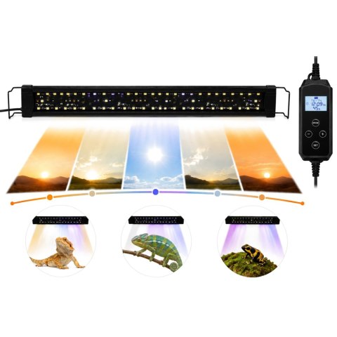 Repti-Zoo Natural Light LED UVB 18W - lampa automatyczna do terrarium 60cm Repti-Zoo
