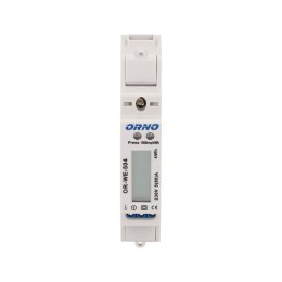 1-fazowy wskaźnik zużycia energii elektrycznej, 80A, port RS-485, 1 moduł, DIN TH-35mm