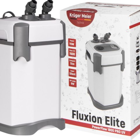 Kruger Meier Kruger Meier Fluxion Elite 1800 UVC PRO - filtr zewnętrzny z lampą UV do akwarium 120 - 350 litrów
