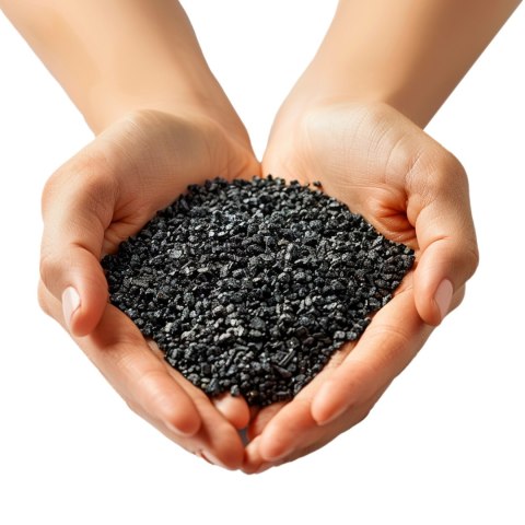 Eco Plant Eco Plant Black River 1kg - żwirek czarny 2-4mm