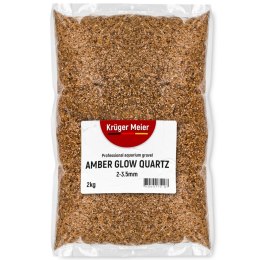 Kruger Meier Kruger Meier Amber Glow Quartz 2-3,5 mm - Żwirek akwarystyczny 2 kg