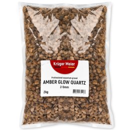 Kruger Meier Kruger Meier Amber Glow Quartz 2-5 mm - Żwirek do akwarium 2kg