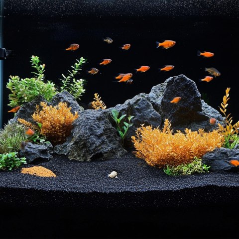 Kruger Meier Kruger Meier Obsidian Shadow 0.8-1.6 mm - Piasek akwarystyczny 2 kg