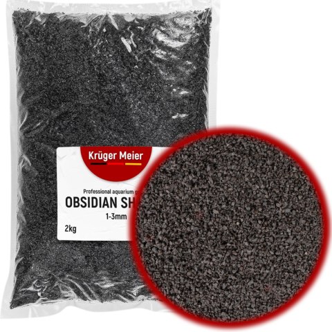 Kruger Meier Obsidian Shadow 1-3 mm - Żwirek akwarystyczny 2 kg Kruger Meier