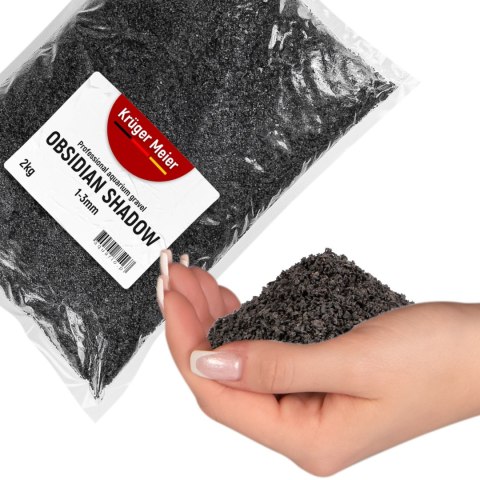 Kruger Meier Obsidian Shadow 1-3 mm - Żwirek akwarystyczny 2 kg Kruger Meier