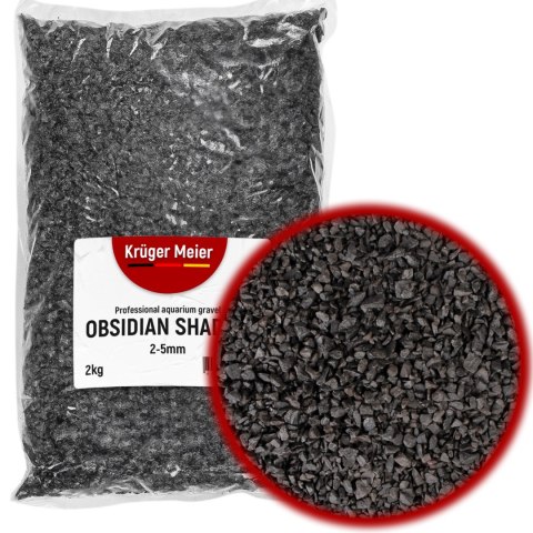 Kruger Meier Obsidian Shadow 2-5 mm - Żwirek akwarystyczny 2 kg Kruger Meier