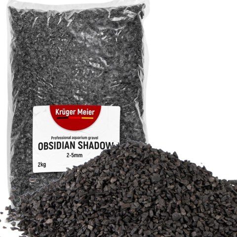 Kruger Meier Obsidian Shadow 2-5 mm - Żwirek akwarystyczny 2 kg Kruger Meier