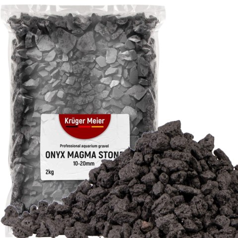 Kruger Meier Onyx Magma Stones 10-20 mm - Żwir do akwarium 2kg Kruger Meier