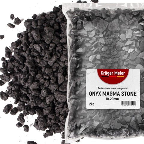 Kruger Meier Onyx Magma Stones 10-20 mm - Żwir do akwarium 2kg Kruger Meier