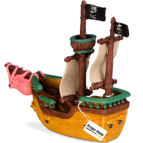 Kruger Meier Pirate Ship S - Statek do Akwarium 16x6x15 cm Kruger Meier