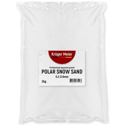 Kruger Meier Polar Snow Sand 0,2-0,8 mm - Piasek do akwarium 2kg Kruger Meier
