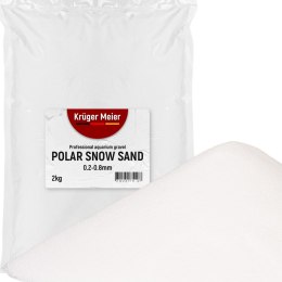 Kruger Meier Kruger Meier Polar Snow Sand 0,2-0,8 mm - Piasek do akwarium 2kg