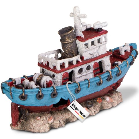 Kruger Meier Shipwreck - Statek do akwarium 28x9x18 cm Kruger Meier
