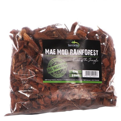 Terrario Mae Moei Rainforest 5l 450g - duże zrębki kokosa Terrario