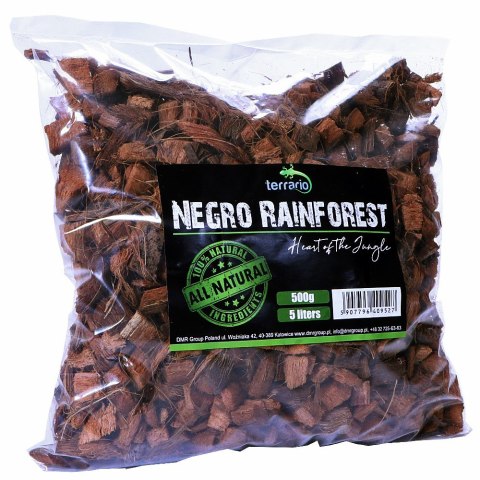 Terrario Negro Rainforest 5l 500g - podłoże zrębki kokosa Terrario
