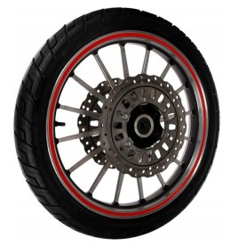 AG555B Naklejki odblaskowe na koła red