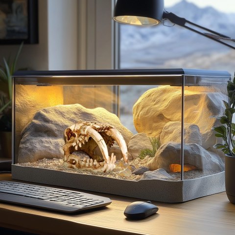 Terrario Sabertooth Skull - czaszka tygrysa do terrarium 13x8,5x11 cm Terrario