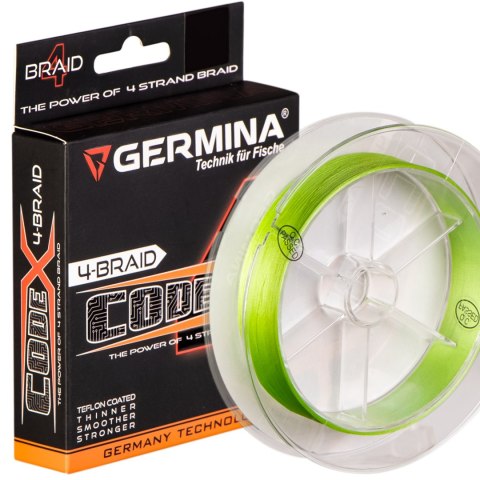 Genlog Germina 4-BRAID CODE 0,14mm GREEN - plecionka wędkarska 150m