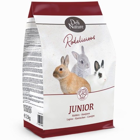Deli Nature Rodelicious Junior Rabbits - mieszanka dla młodych królików 2,5kg Deli Nature