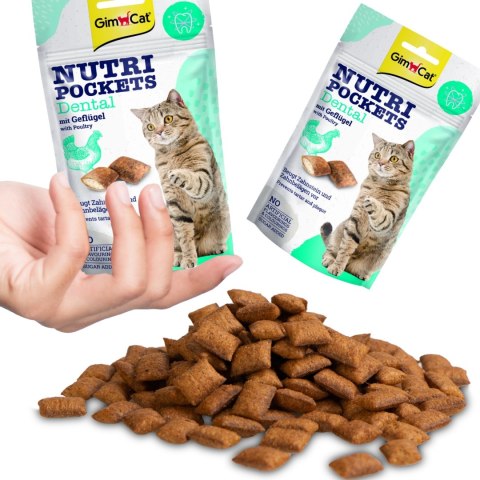GimCat Nutri Pochets Dental - kocie przysmaki na zęby Gimdog / Gimcat