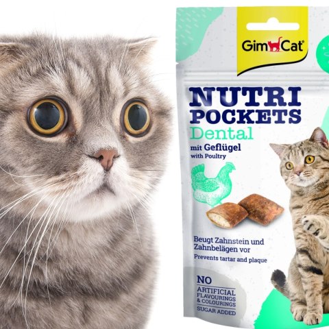 GimCat Nutri Pochets Dental - kocie przysmaki na zęby Gimdog / Gimcat