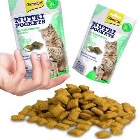 GimCat Nutri Pockets Catnip - kocie przysmaki z kocimiętką Gimdog / Gimcat