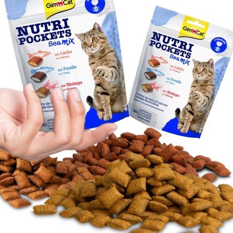 GimCat Nutri Pockets Sea MIX - kocie przysmaki na oczy i serce 150g Gimdog / Gimcat