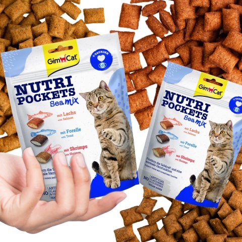 GimCat Nutri Pockets Sea MIX - kocie przysmaki na oczy i serce 150g Gimdog / Gimcat
