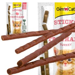 GimCat Sticks Kitten - kiełbaski indyk i wapno 3 sztuki Gimdog / Gimcat