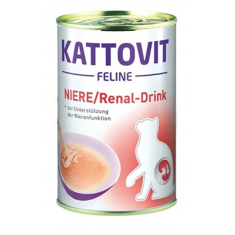 Kattovit Drink Renal Chicken 135ml - zupka z kurczakiem dla kotów chorych na nerki KATTOVIT