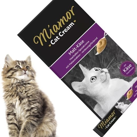Miamor Cat Cream Anti-Hairball - paszteciki na kłaczki 6x15g Miamor