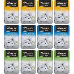 Miamor Royale 12pack Verwohn - kurczak, tuńczyk i królik w galarecie 12x100g Miamor
